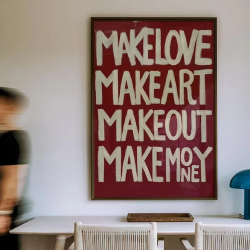 Toile murale love tableau - –,