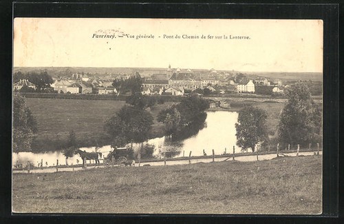 Cpa faverney vue gènèrale - vue,
