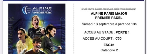 Billet padel alpine - 2,