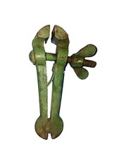 Ancien étaux a main. Poids