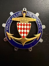 Badge Yacht Club Monaco YCM ACM Automobile Emblème Macaron Plaque