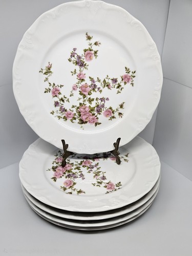 Six assiettes plates - , en