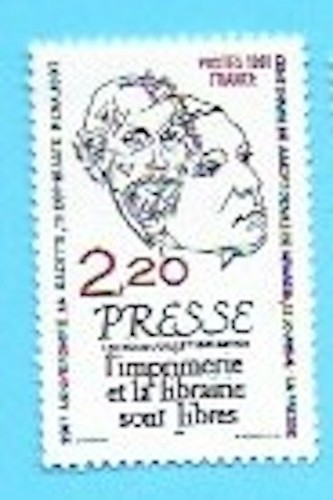 Timbre france 1981 presse - france, 1981,