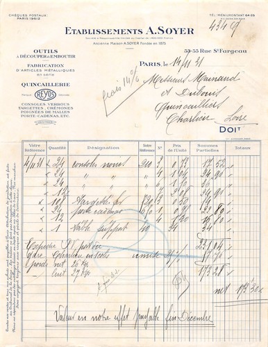 1931 outils decouper et - decouper,