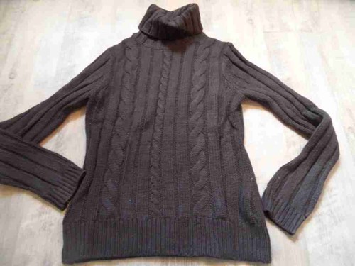 Pull col roulé - , marron
