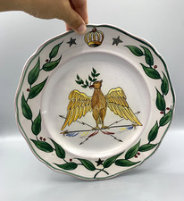 Assiette Longwy Aigle impérial – Bicentenaire Napoléon Ier – Pièce numérotée 442