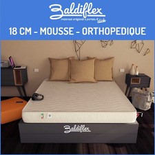 Matelas 140x190 cm Easy 18 lit double - Coton orthopédique H 18 cm Baldiflex