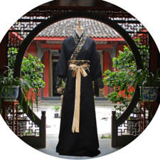 Chinois Hommes Hanfu Robe Tang Dynasty Cosplay Performance Ancien Costume Rétro
