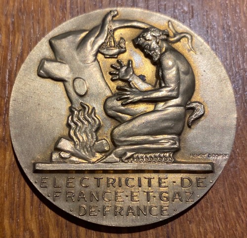Médaille edf gdf par henri - mÉdaille,