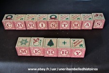 Décoration Noël cubes en