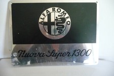 plaque peinte alfa romeo nova super 1300 aluminium painted plate alfa romeo 2