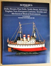 🌟 Poupées Automates Jouets Musique Mécanique Catalogue Sotheby's 1989(496 lots)