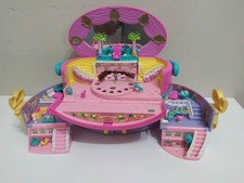 Vintage Polly Pocket 1995 light-up fashion show hat box mattel bluebird toys