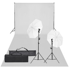 Kit de Studio Photo et Éclairage et Toile de Fond Lumière Photographie vidaXL