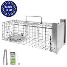 Piège à Animaux Humaine Animal Vivant Piège Cage 50x17x17cm Fouine Martre Petigi
