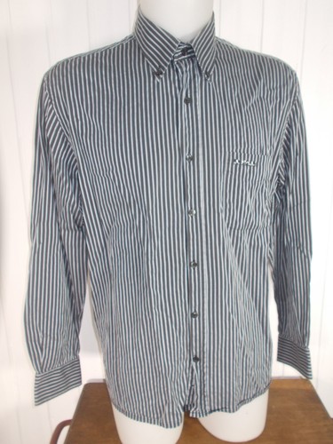 Chemise coton gris rayé - , blanc