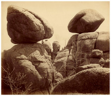 Charles Roscoe Savage, USA, Sherman, Plumpudding Rocks vintage albumen print T