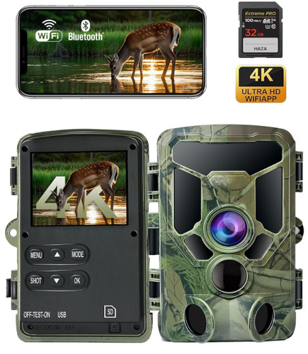 Caméra chasse wifi 4k - 6,