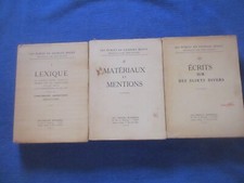 Migot / Ecrits sur sujets