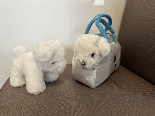 Peluche chiens bichon sac - 2,