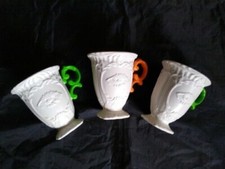 3 SELETTI I-WARE SELAB mugs baroque porcelaine Made in Italy