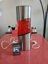 Vintage, lampe à paillettes des années 70 inox brossé top, fonctionnelle.