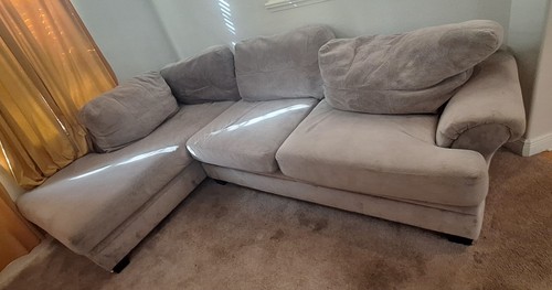Sofa with chaise lounger - chaise,