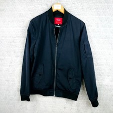 Jules Blouson Bomber Homme M Bleu Coton Mélangé Poches Manches Longues Zip