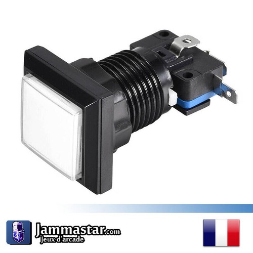 Bouton arcade lumineux - , carré