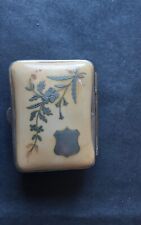 Ancien Porte Monnaie incrustations argent et nacre intérieur soie