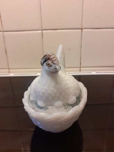 Ancienne poule dans son - nid, en