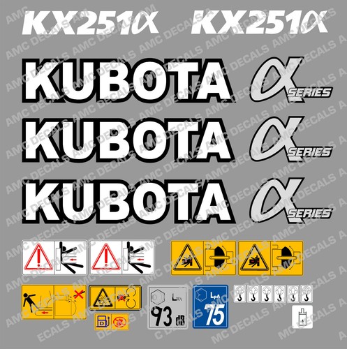 Kubota kx251 jeu - kubota,