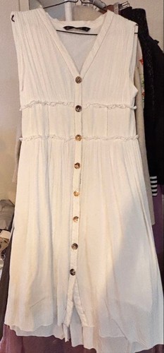 Robe longue blanche sans