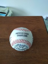 Balle De Baseball Dédicacée  White Sox American League Champs 2005