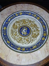 Rare plat XVIIIème faïence Nevers Italie Deruta ? Majolique Décor Renaissance