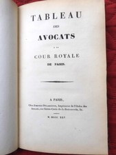 DROIT AVOCAT Tableau des