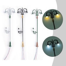 Modélisme ferroviaire lampadaire train miniature lumière 3V/12V tension métal