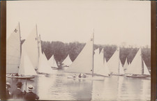 France, Course de voiliers, ca.1900, Vintage citrate print Vintage citrate print