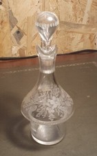 Huilier Vinaigrier En Cristal Gravé Numéroté