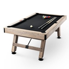 VEVOR Table de Billard 213,4 cm Kit de Billard pour Jeux de Café Tissu Noir