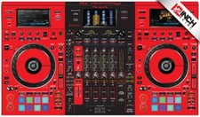 PIONEER DDJ-RZX SKIN Red Black