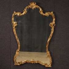 Grand miroir italien en bois