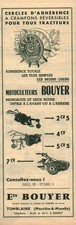 Publicité ancienne Ets  Bouyer matériel agricole 1955 issue de magazine
