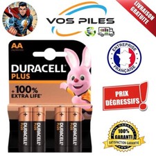 Piles Alcaline 1,5V AA LR6 MN1500 AM3 R6 E91 2700 mAh 75 mΩ ( Duracell Plus )