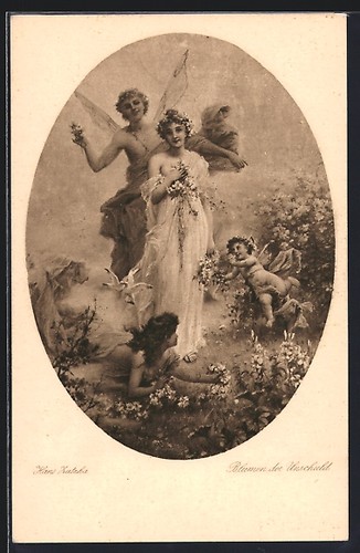 Carte postale artiste hans - postale, d'artiste