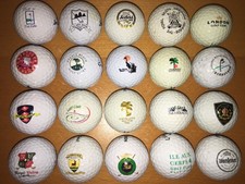 Lot 20 balles de golf logotées parcours étrangers