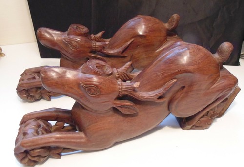 Sculpture bois biche - sculpture,