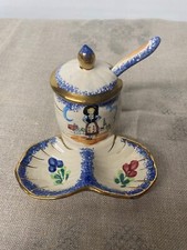 Très beau et ancien service à condiment en céramique poterie ehret Strasbourg 🤩