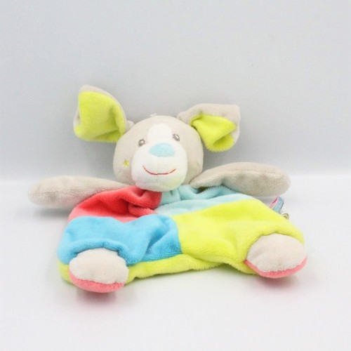 Doudou plat chien gris bleu