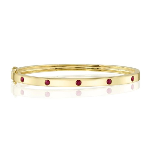 14k jaune rubis bracelet - 14k,